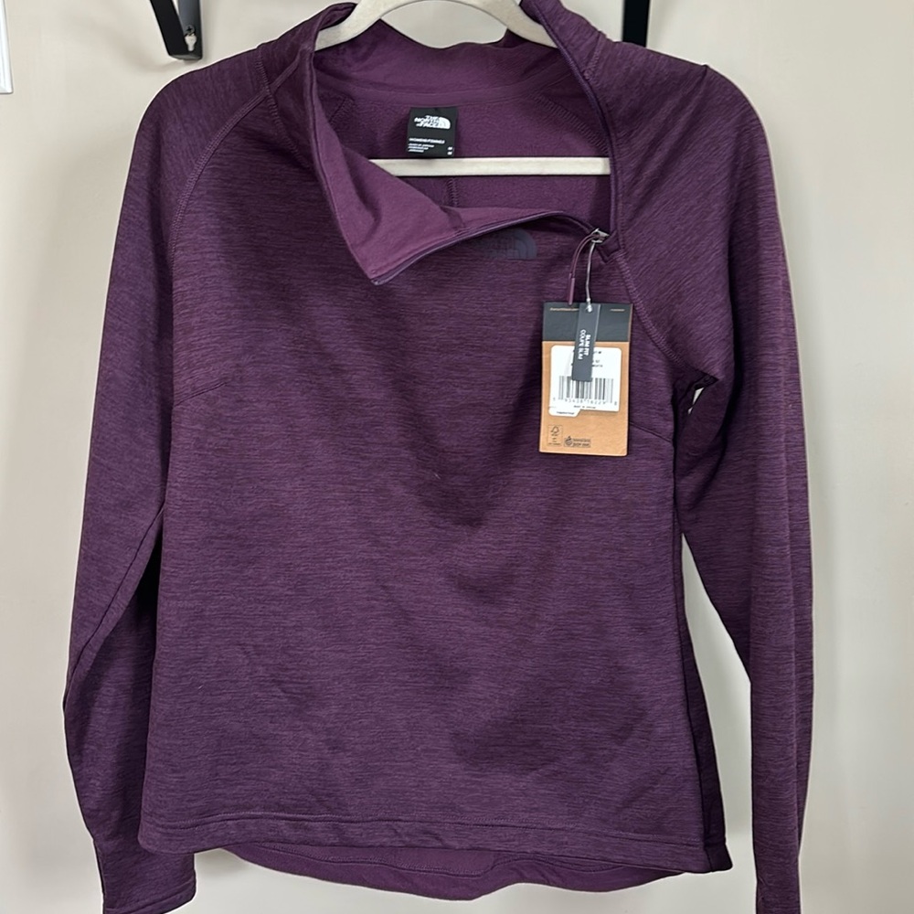 Women’s (M) The North Face BlackBerry Slim fit Canyonland 1/4 Zip pulloverJacket